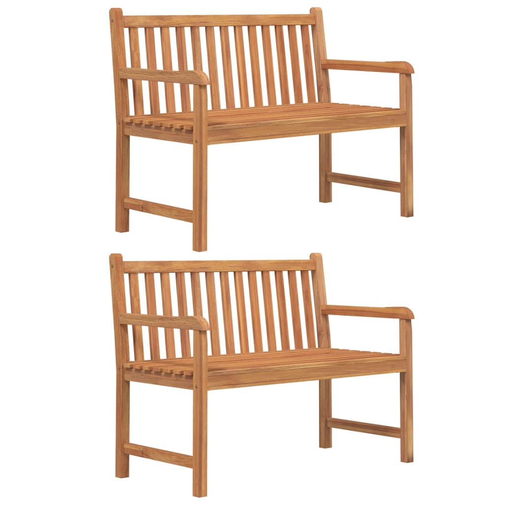 5-Delige Tuinset Massief Teakhout 2x Bank + 2x Fauteuil + Tafel