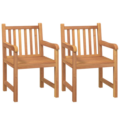 5-Delige Tuinset Massief Teakhout 2x Bank + 2x Fauteuil + Tafel