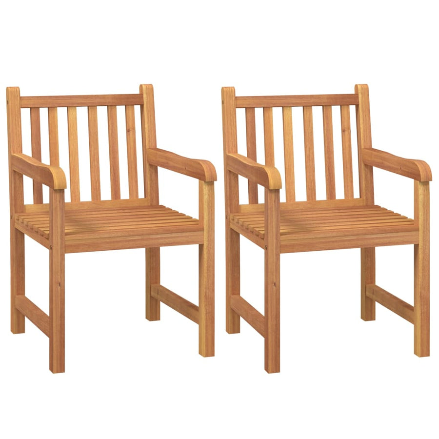 4-Delige Tuinset Massief Teakhout Bank + 2x Fauteuil + Tafel