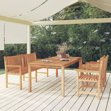 4-Delige Tuinset Massief Teakhout Bank + 2x Fauteuil + Tafel