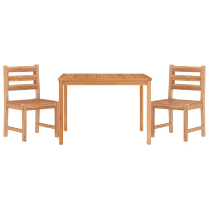-Delige Tuinset Massief Teakhout 3 110 x 110 x 77 cm