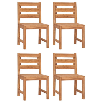 -Delige Tuinset Massief Teakhout 5 110 x 110 x 77 cm