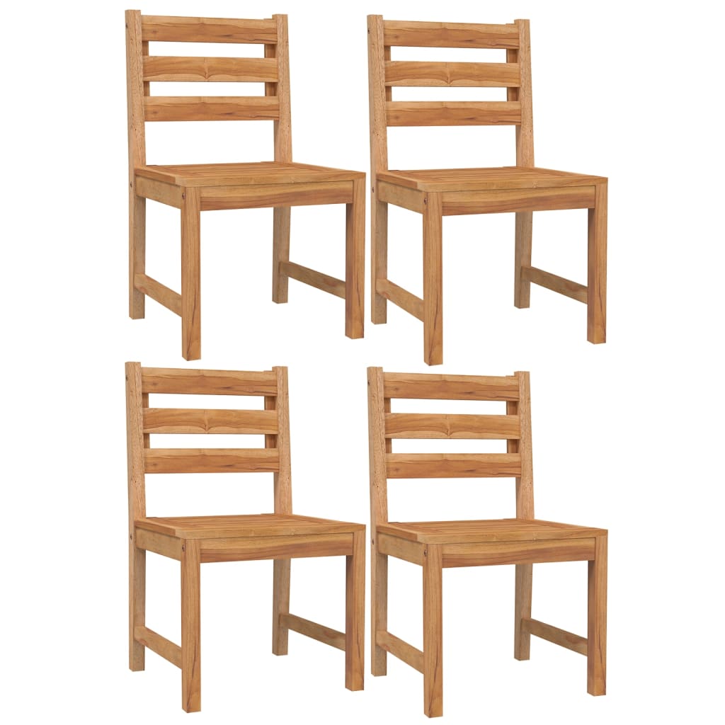 5-Delige Tuinset Massief Teakhout 140 cm tafellengte 4x stoel + Tafel