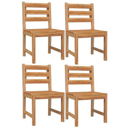 5-Delige Tuinset Massief Teakhout 140 cm tafellengte 4x stoel + Tafel