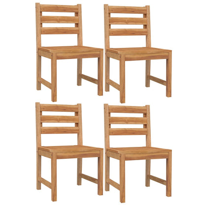 5-Delige Tuinset Massief Teakhout 150 cm tafellengte 4x stoel + Tafel