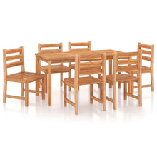 -Delige Tuinset Massief Teakhout 7 160 cm tafellengte