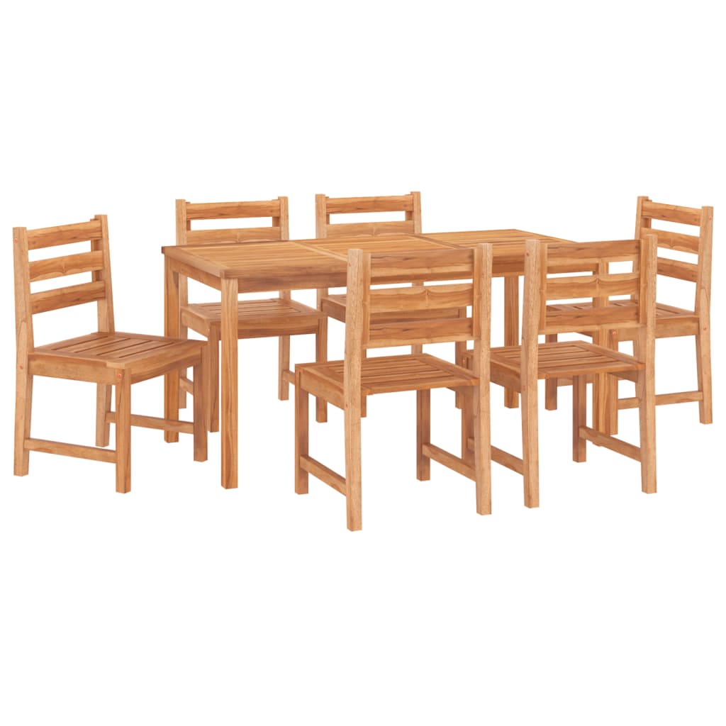 -Delige Tuinset Massief Teakhout 7 160 cm tafellengte
