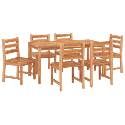 -Delige Tuinset Massief Teakhout 7 160 cm tafellengte