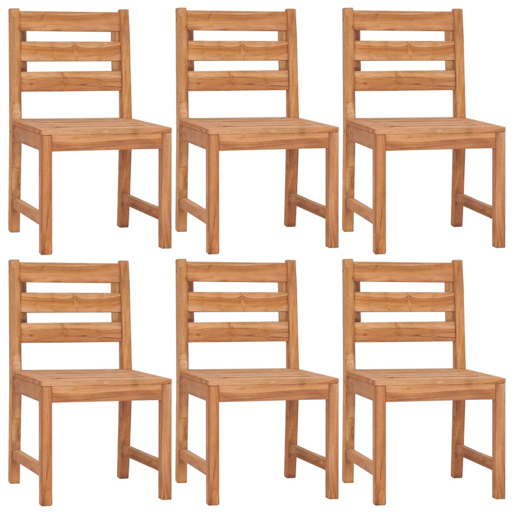 7-Delige Tuinset Massief Teakhout 180 cm tafellengte 6x stoel + Tafel