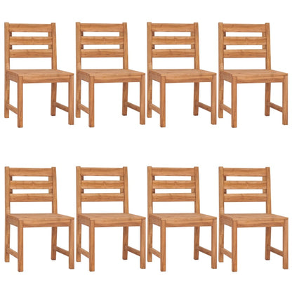 9-Delige Tuinset Massief Teakhout 180 cm tafellengte 8x stoel + Tafel