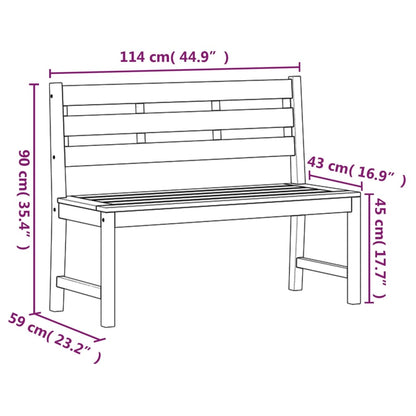 3-Delige Tuinset Massief Teakhout 140 cm tafellengte 2x Bank + Tafel