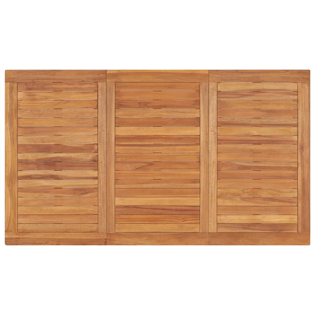 4-Delige Tuinset Massief Teakhout 140 cm tafellengte Bank + 2x stoel + Tafel