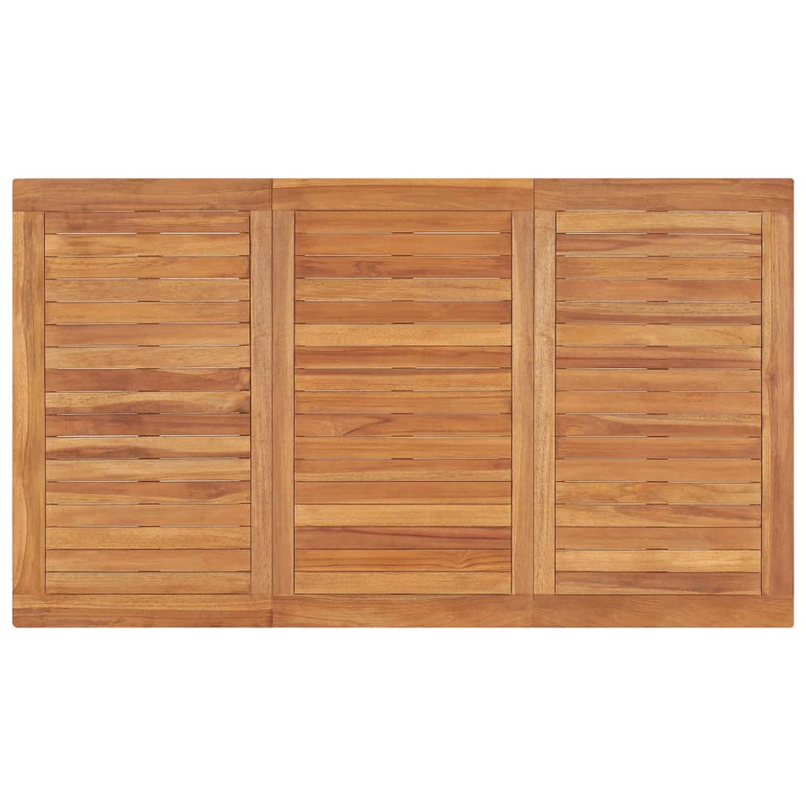 4-Delige Tuinset Massief Teakhout 140 cm tafellengte Bank + 2x stoel + Tafel