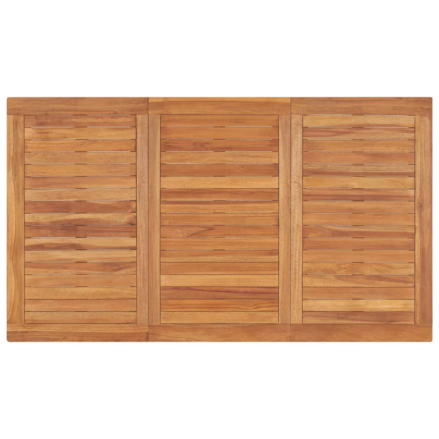 5-Delige Tuinset Massief Teakhout 140 cm tafellengte 2x Bank + 2x stoel + Tafel