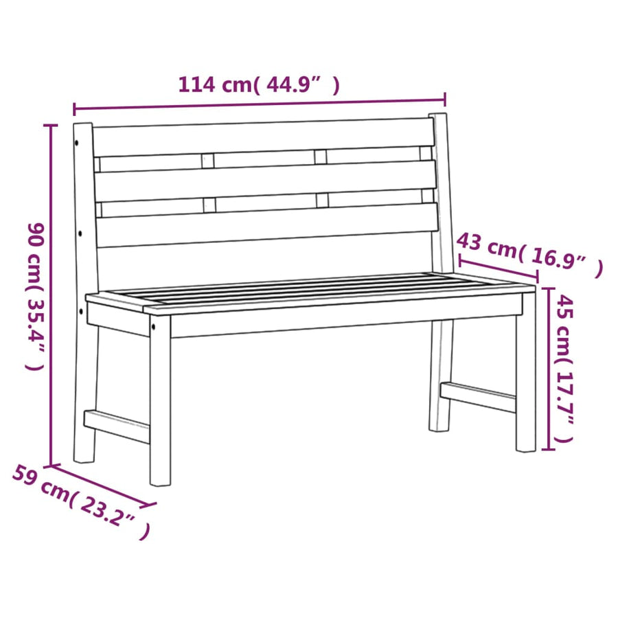 3-Delige Tuinset Massief Teakhout 150 cm tafellengte 2x Bank + Tafel