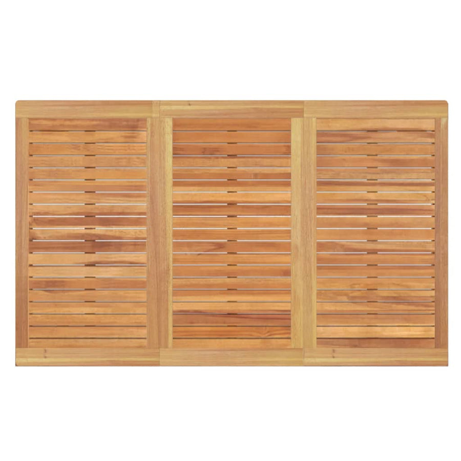 4-Delige Tuinset Massief Teakhout 150 cm tafellengte Bank + 2x stoel + Tafel