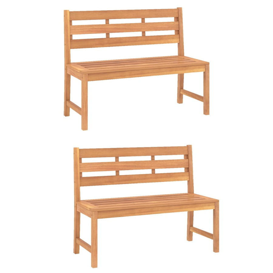 5-Delige Tuinset Massief Teakhout 150 cm tafellengte 2x Bank + 2x stoel + Tafel