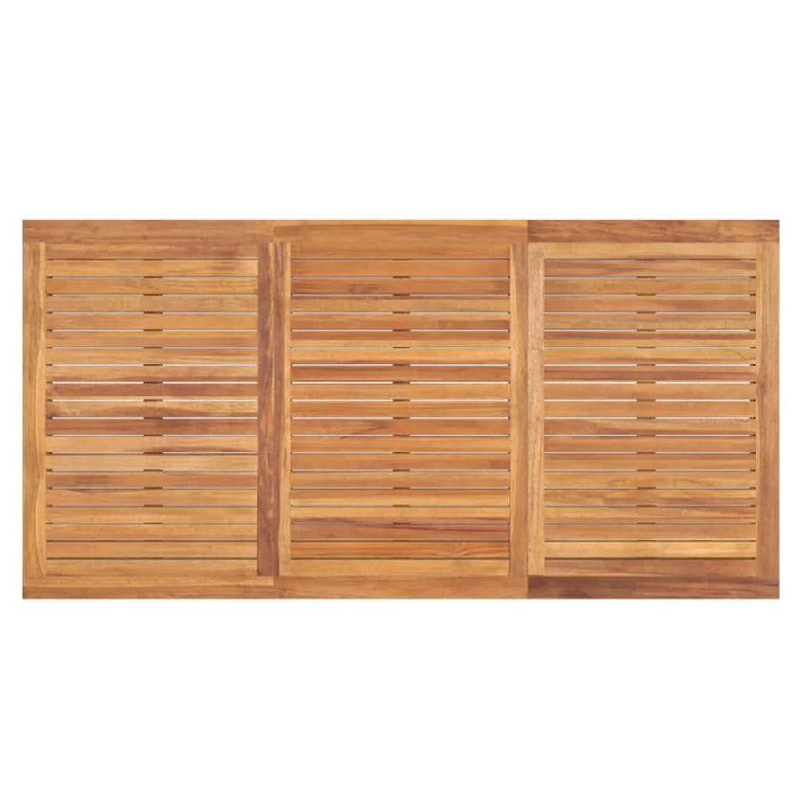 3-Delige Tuinset Massief Teakhout 200 cm tafellengte 2x Bank + Tafel