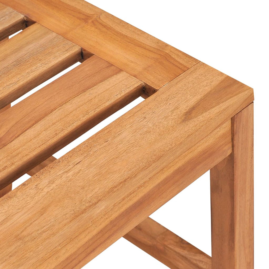 4-Delige Tuinset Massief Teakhout 200 cm tafellengte Bank + 2x stoel + Tafel