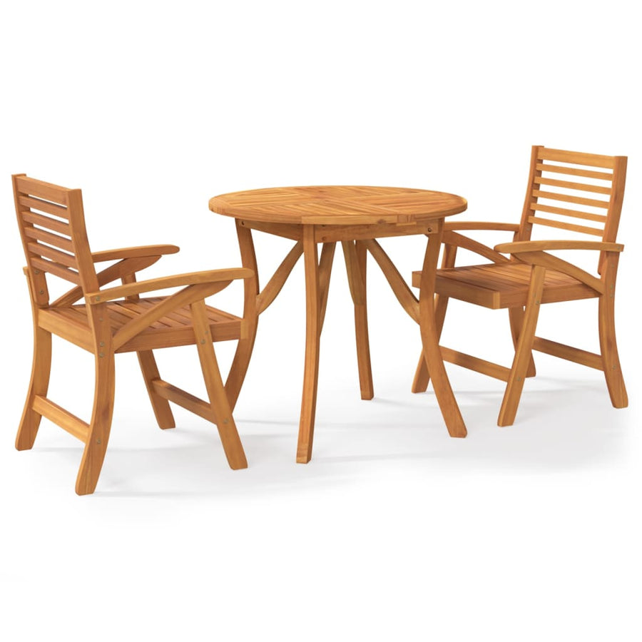 3-delige Tuinset massief acaciahout