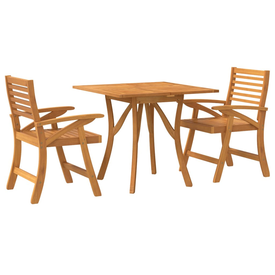 3-delige Tuinset massief acaciahout