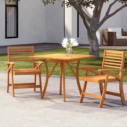 3-delige Tuinset massief acaciahout