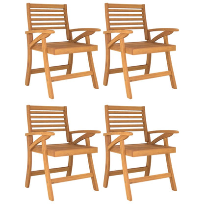 Tuinstoelen 4 st 58x58x87 cm massief acaciahout