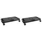 Transporttrolley set 2 stuks polypropeen zwart 200 kg