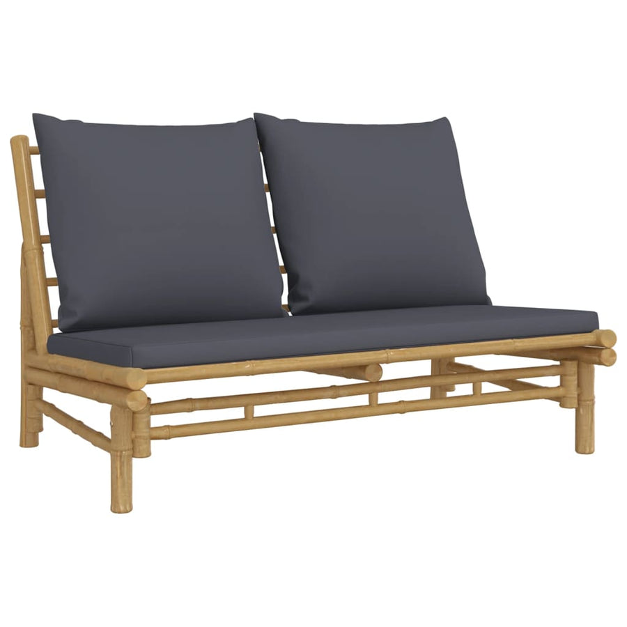 4-Delige Loungeset Met Kussens Bamboe 1