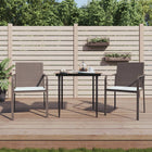 Garden chairs 2 pcs with cushions 56x59x84 cm poly rattan brown