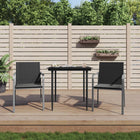 Garden chairs 2 pcs with cushions 56x59x84 cm poly rattan black