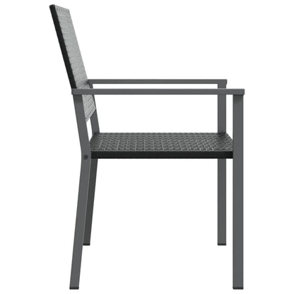 Tuinstoelen 54X6,5X89 Cm Poly Rattan Zwart 2 Nee