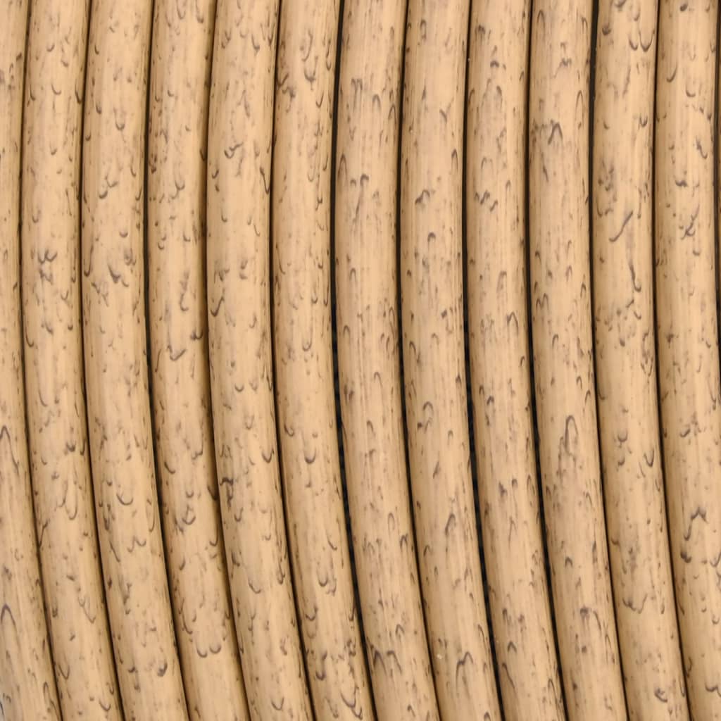 -Delige Loungeset Met Kussens Poly Rattan Donkergrijs