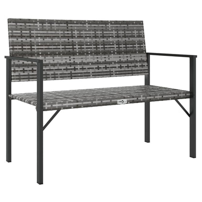 Tuinbank 2-Zits Poly Rattan Nee Grijs