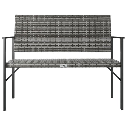 Tuinbank 2-Zits Poly Rattan Nee Grijs