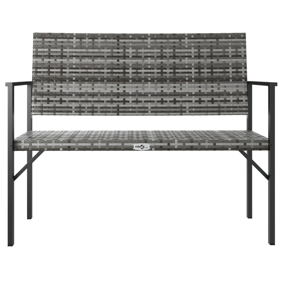 Tuinbank 2-Zits Poly Rattan Nee Grijs