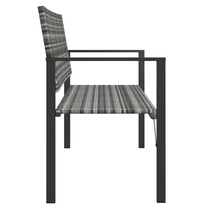 Tuinbank 2-Zits Poly Rattan Nee Grijs