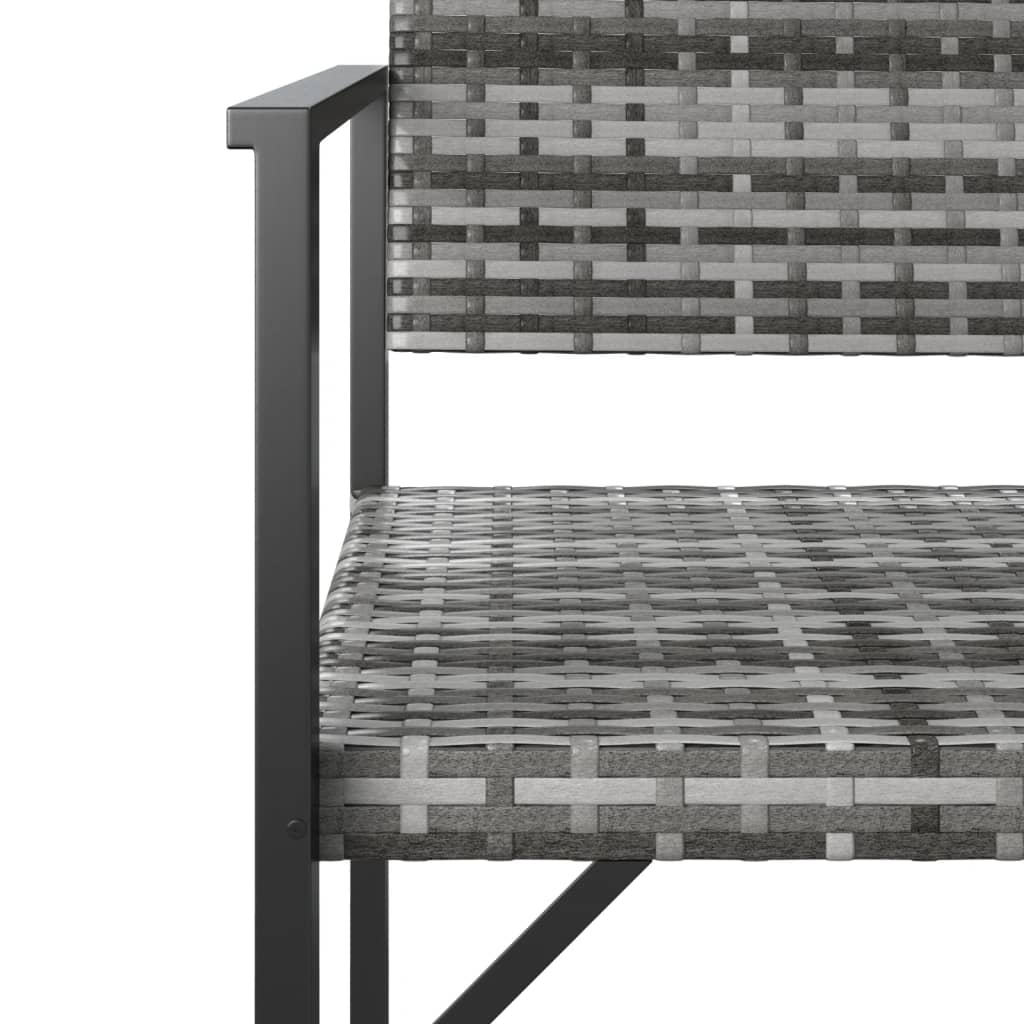 Tuinbank 2-Zits Poly Rattan Nee Grijs
