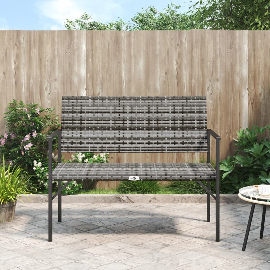 Tuinbank 2-Zits Poly Rattan Nee Grijs
