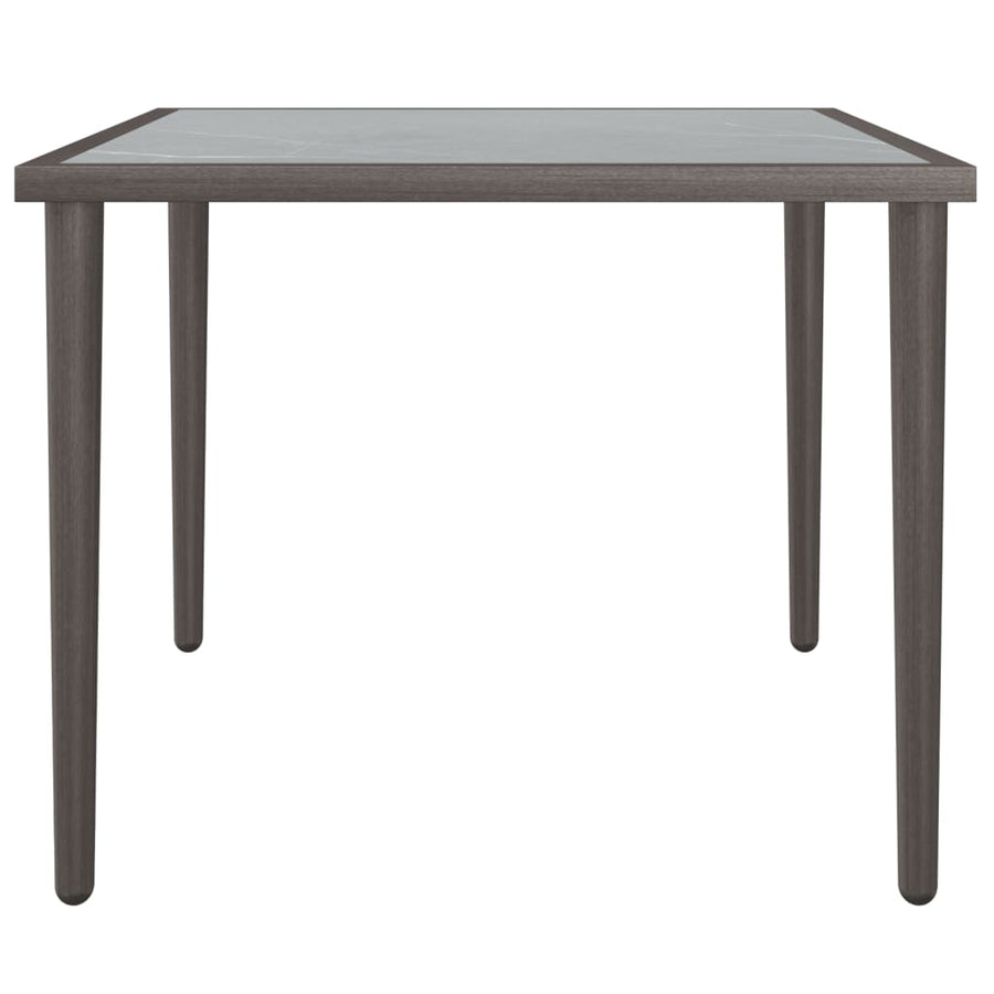 Tuintafel 48X48X37 Cm Staal Grijs