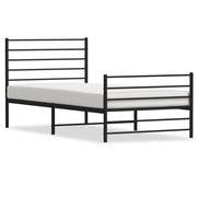 Bedframe metaal zwart 107x203 cm