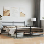 Bedframe metaal zwart 193x203 cm