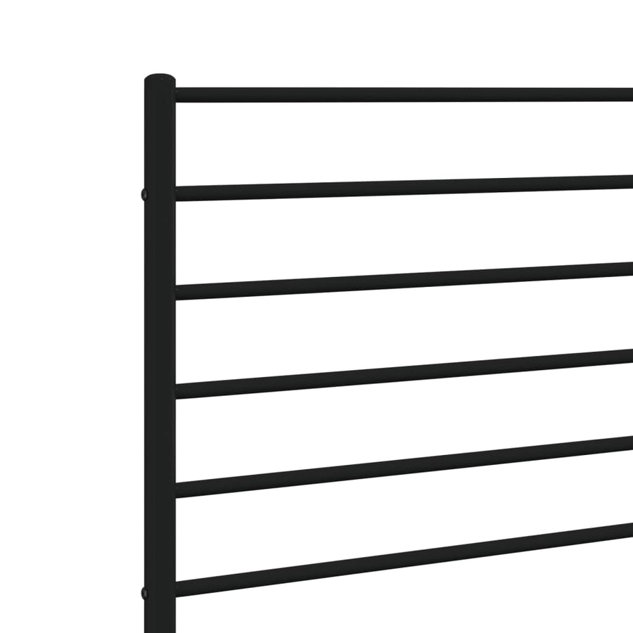 Hoofdbord Metaal Zwart 80 Cm