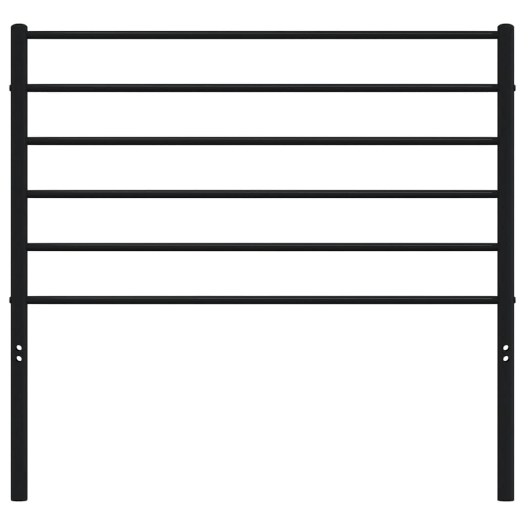 Hoofdbord Metaal Zwart 90 Cm