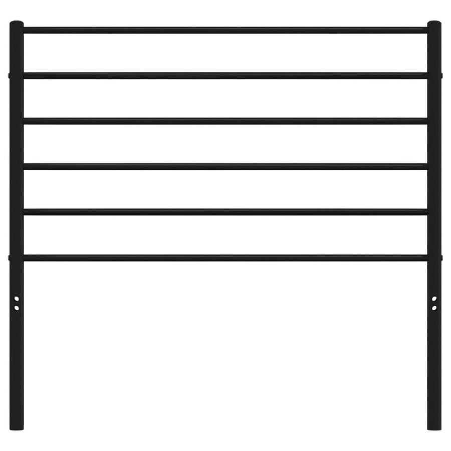 Hoofdbord Metaal Zwart 90 Cm