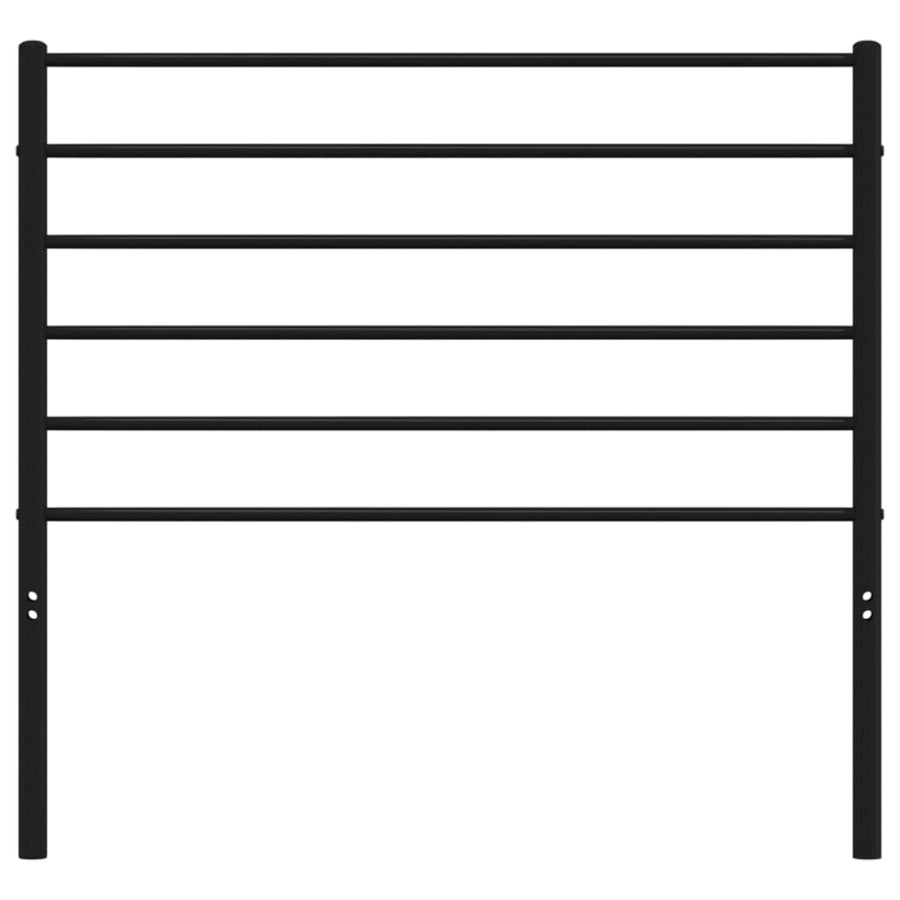Hoofdbord Metaal Zwart 100 Cm