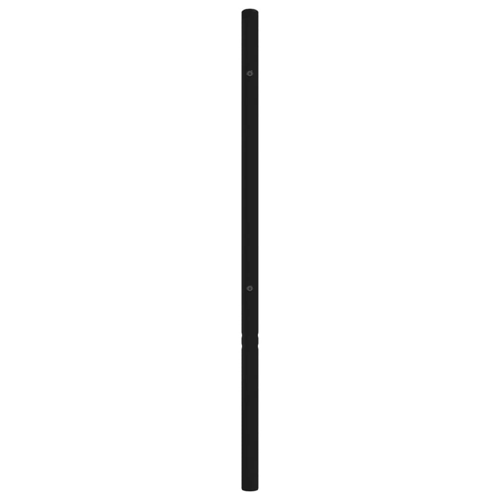 Hoofdbord Metaal Zwart 100 Cm