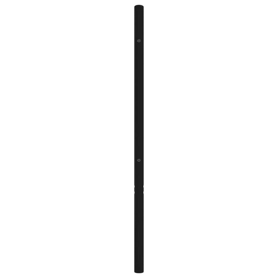 Hoofdbord Metaal Zwart 100 Cm