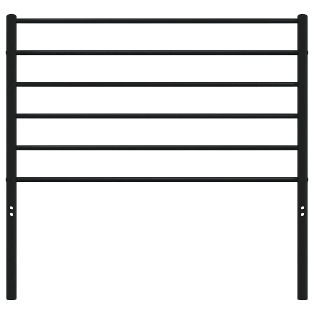 Hoofdbord Metaal Zwart 107 Cm