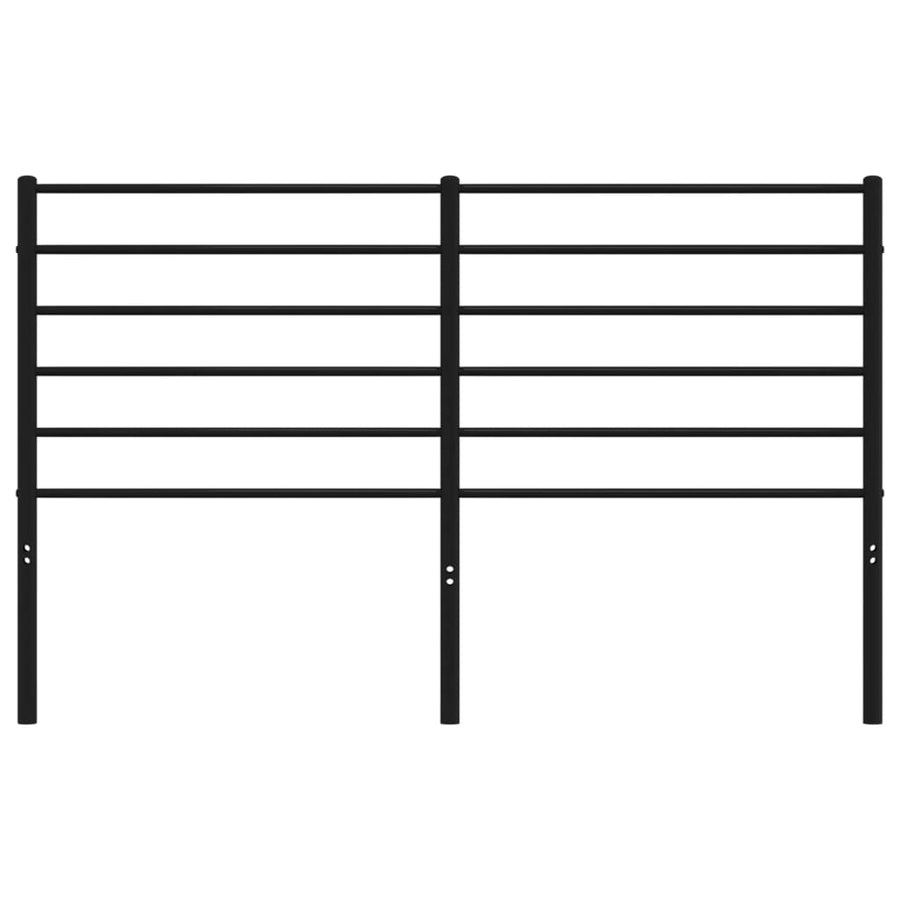 Hoofdbord Metaal Zwart 120 Cm
